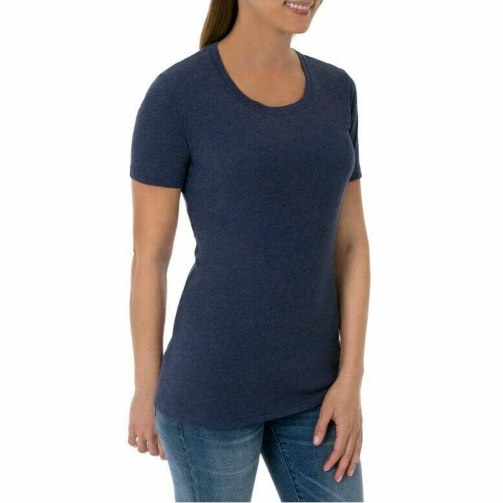 Time and Tru 100% Cotton Shirt Navy Blue